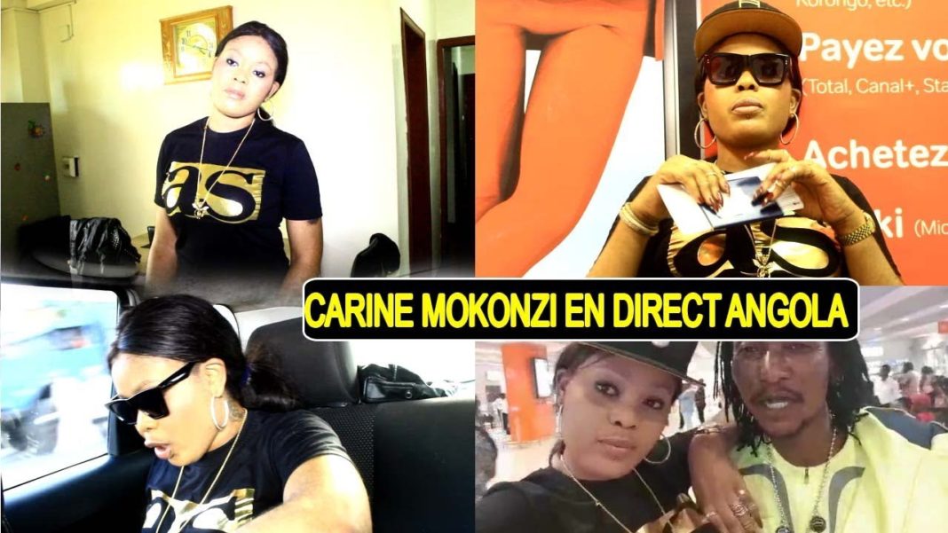 En direct de l’Aéroport, Carine Mokonzi alandi Héritier Watanabe na Angola En direct de l’Aéroport, Carine Mokonzi alandi Héritier Watanabe na Angola