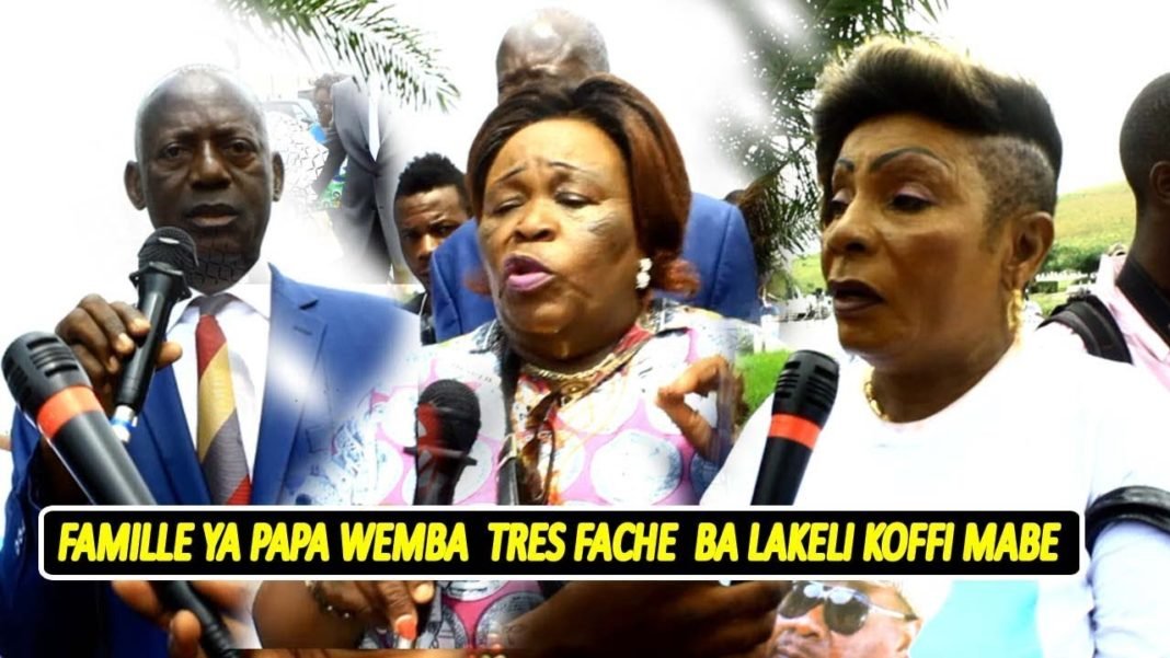 Ba ndeko ya Papa Wemba ba sambwisi Koffi na Wazekwa « Affaire Pierre Tombale famille incapable ya kosala »