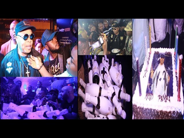 JB Mpiana asieti suka na surprise pona 51 ans na Fiesta, Botala ba champagnes ndenge epanzani