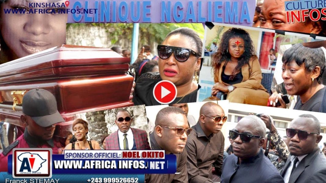 Ba journalistes inconsolables na levée du corps ya Olga Ngiana Ba journalistes inconsolables na levée du corps ya Olga Ngiana