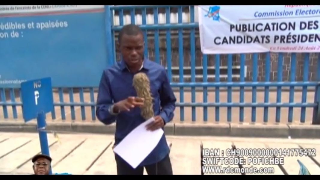 Tokomi Wapi du 25 août 2018 : Ndeko Eliezer devant le siège du MLC de Bemba