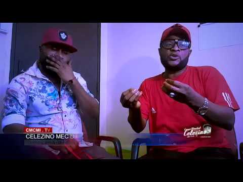 Le combattant Celezino face à l’artiste musicien Djuna Mumbafu Le combattant Celezino face à l’artiste musicien Djuna Mumbafu