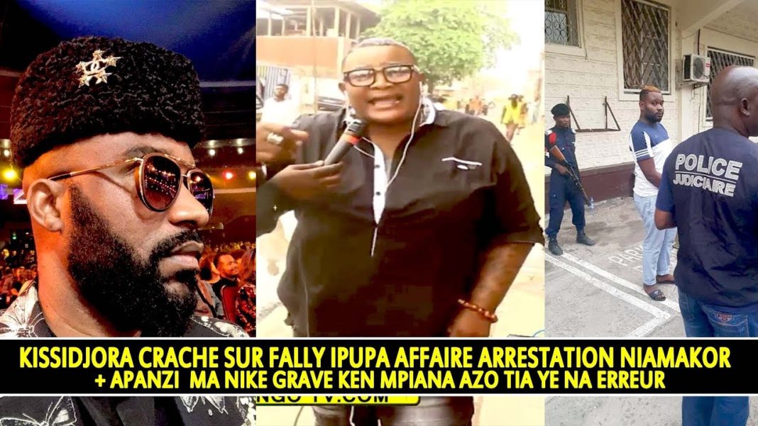 Niamakor en prison : Kissindjora très en colère contre Fally Ipupa Niamakor en prison : Kissindjora très en colère contre Fally Ipupa