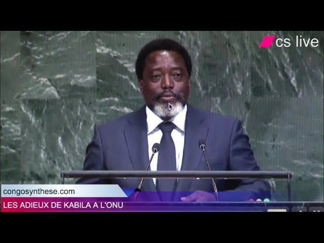 RDC : Les adieux de Joseph Kabila à l’ONU RDC : Les adieux de Joseph Kabila à l’ONU