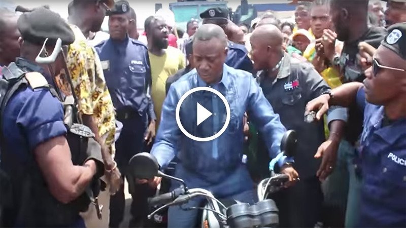 Meeting du FCC : Ngoy Kasanji a conduit la délégation du Kasaï oriental avec sa moto (WEWA)