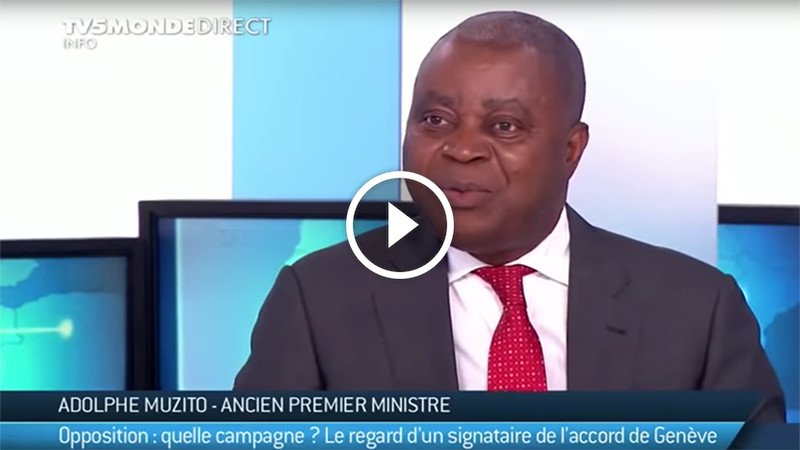 Adolphe Muzito : « il n’y aura pas d’élection en RDC »