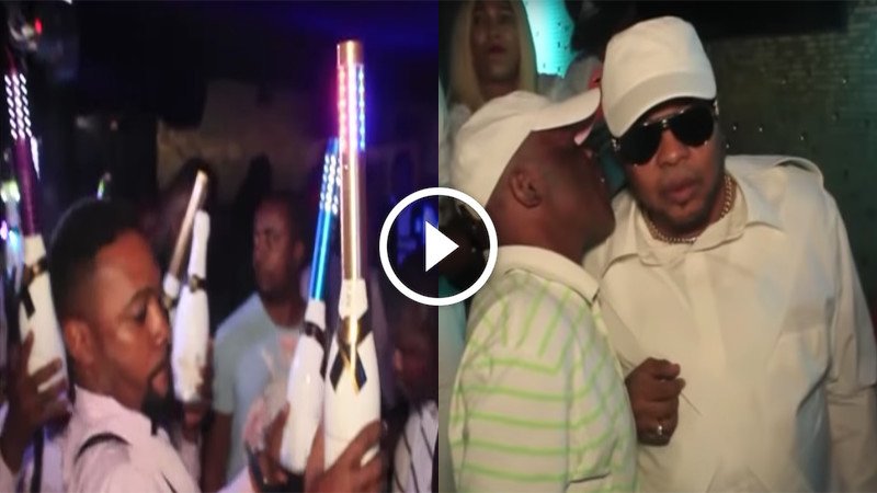 VIDEO. JB Mpiana offre 100 bouteilles de champagne à toutes les filles dans une boîte de nuit