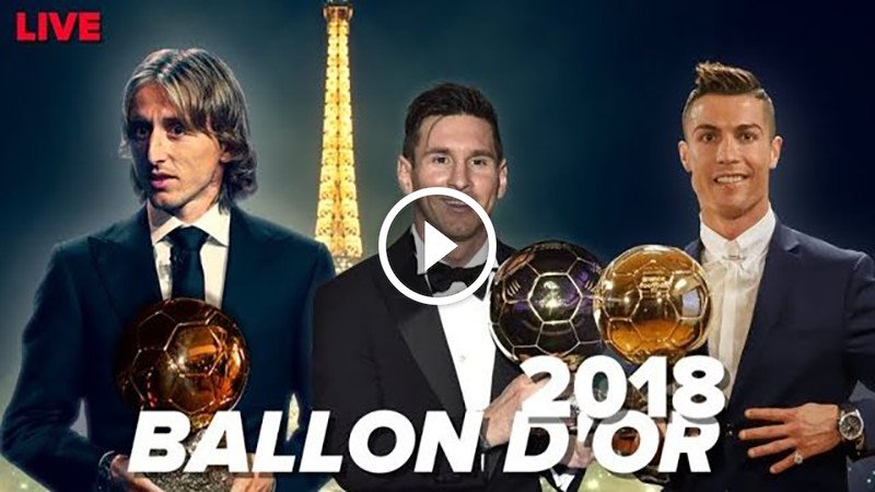 En direct – Ballon D’or 2018 – Cérémonie Annuelle Officielle