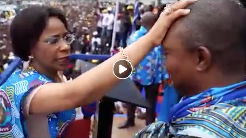 Quand la première dame de la RDC prie pour le candidat du FCC, Emmanuel Shadary