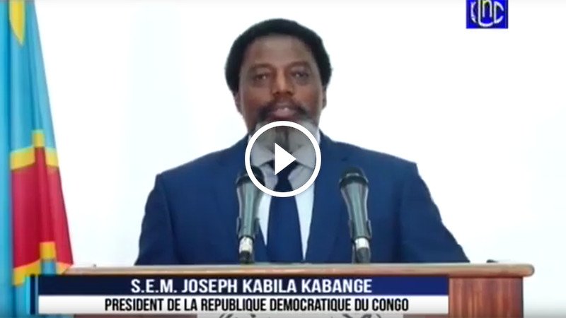 URGENT : Message de fin d’année du Président Joseph Kabila