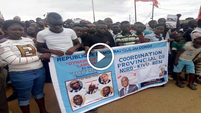 VIDEO. Ambiance ya somo na Beni avant arrivée ya Martin Fayulu