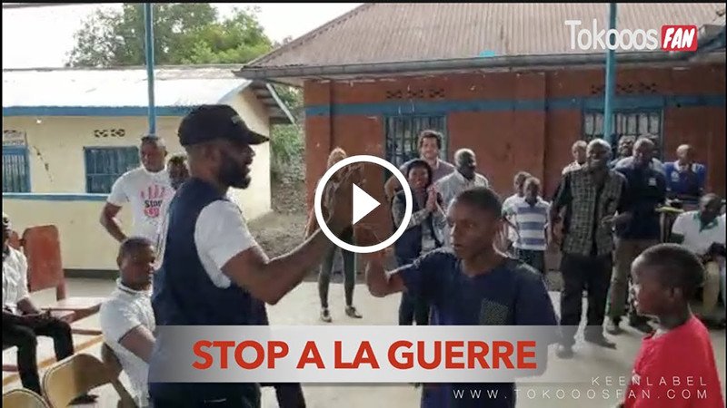 Fally Ipupa rencontre les enfants EX-soldats associés aux groupes armés