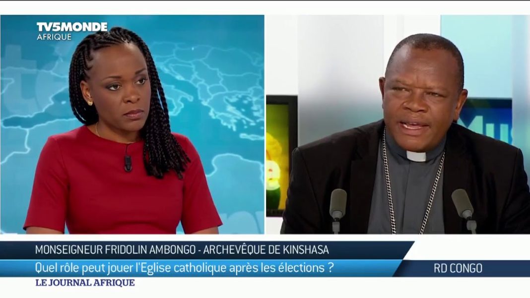 Interview de l’archevêque Fridolin Ambongo sur TV5 Monde Interview de l’archevêque Fridolin Ambongo sur TV5 Monde