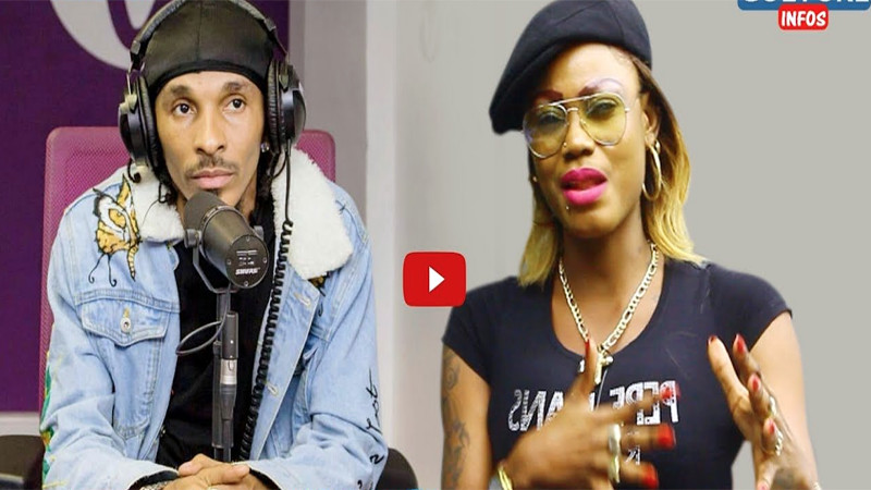 Benda Bika entre Robinio Mundibu et Gloria Olangy en pleine émission Benda Bika entre Robinio Mundibu et Gloria Olangy en pleine émission