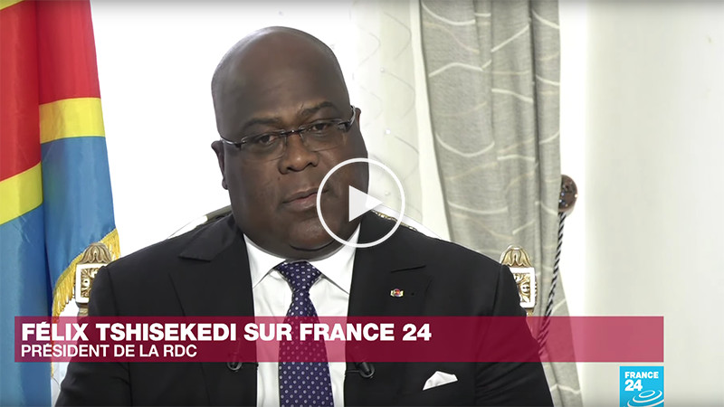 Félix Tshisekedi sur France 24 : « Je ne pense pas être une marionnette » de Joseph Kabila » Félix Tshisekedi sur France 24 : « Je ne pense pas être une marionnette » de Joseph Kabila »