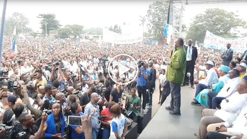 Exclusivité : Meeting de Jean-Pierre Bemba à Saint Thérèse