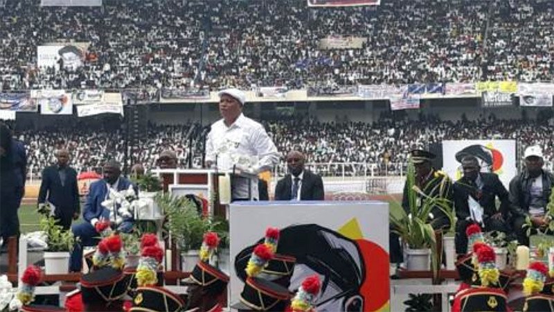 Stade des martyrs : « Fatigué de son long discours », le public demande à Kabund d’arrêter