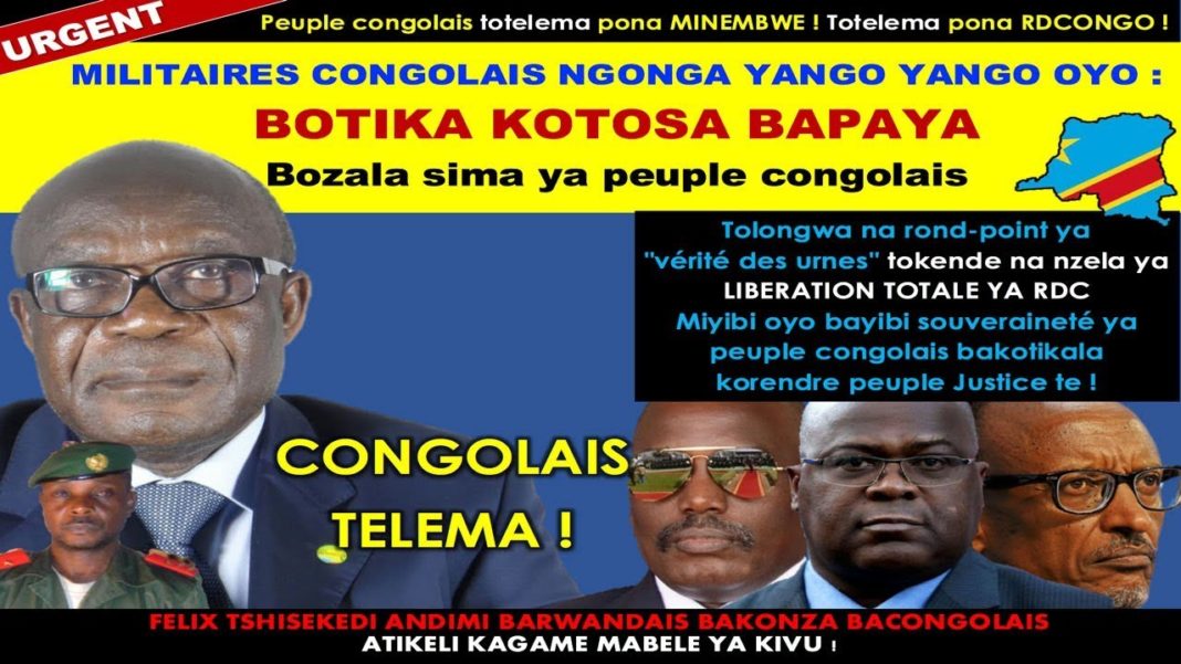 Honoré Ngbanda appelle tous les congolais à se mobiliser pour sauver Minembwe Honoré Ngbanda appelle tous les congolais à se mobiliser pour sauver Minembwe
