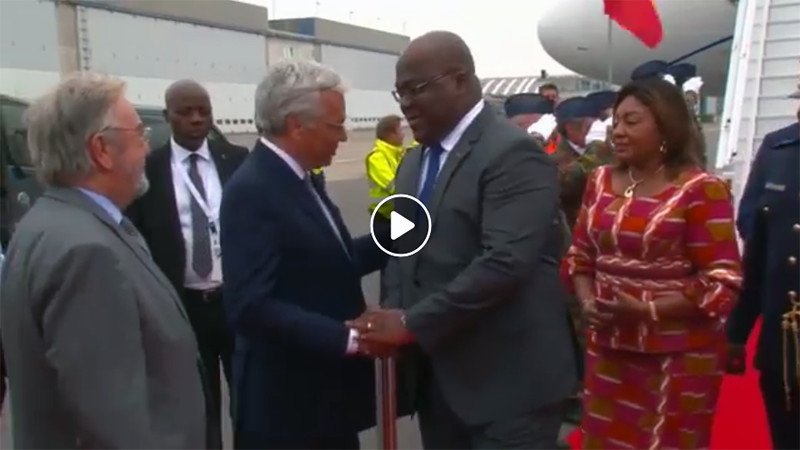 Veuillez suivre l’arrivée du Couple Présidentiel à Bruxelles ce Lundi 16 septembre 2019