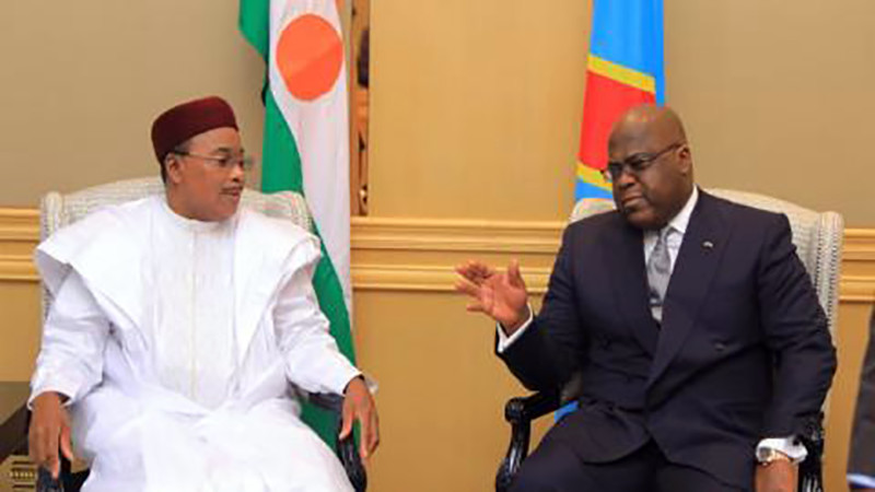 RDC : Le chef de l’État a reçu son homologue Nigérien Mahamadou Issoufou RDC : Le chef de l’État a reçu son homologue Nigérien Mahamadou Issoufou