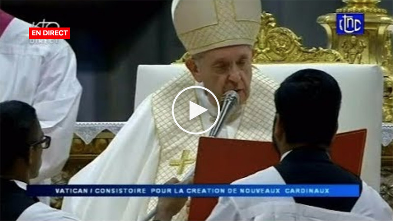 Live – Rome : Création du Cardinal Fridolin Ambongo par le Pape Live – Rome : Création du Cardinal Fridolin Ambongo par le Pape
