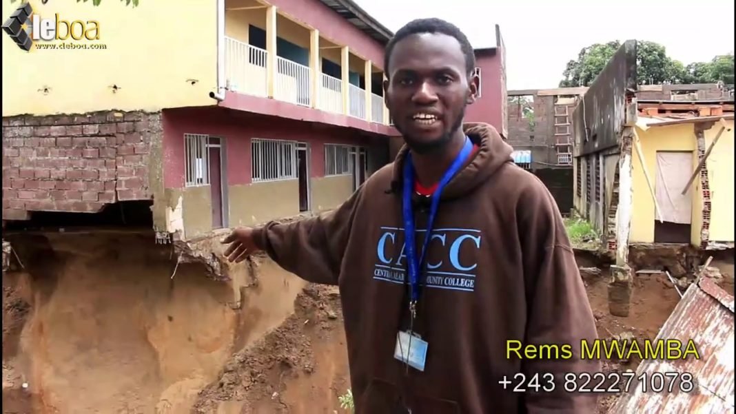 Kinshasa : Des parcelles et des écoles englouties à cause des érosions