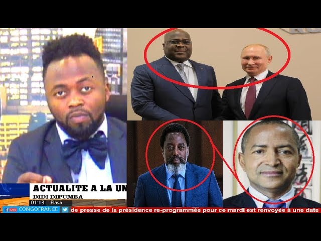 Actualité du 23 Octobre 2019 : Félix Tshisekedi en Russie tête-à-tête avec Poutine + Kabila de retour Actualité du 23 Octobre 2019 : Félix Tshisekedi en Russie tête-à-tête avec Poutine + Kabila de retour