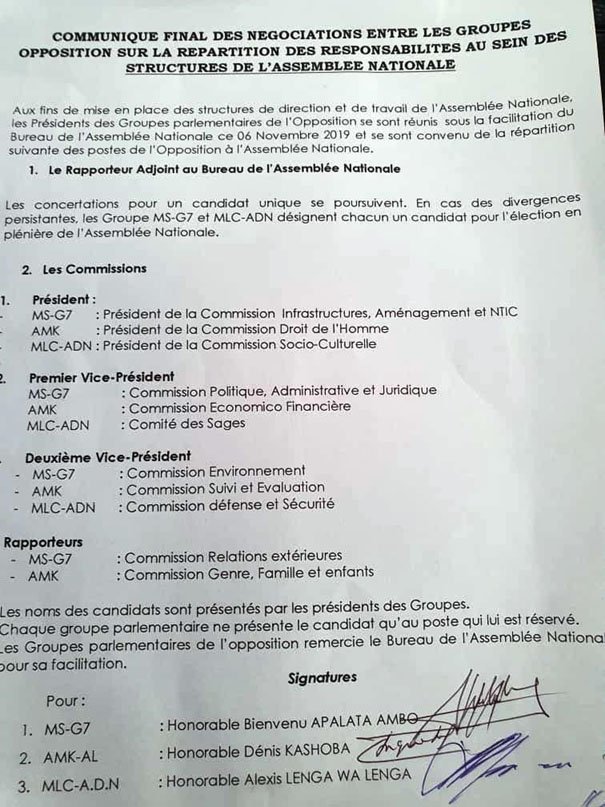 Opposition : Enfin, un compromis !