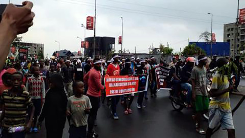 Goma : Début de la marche de « deuil et d’indignation » Goma : Début de la marche de « deuil et d’indignation »