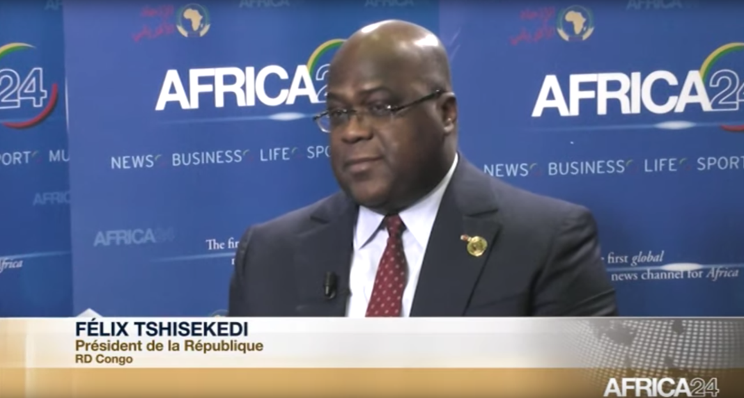 Veuillez suivre l’interview que Félix Tshisekedi a accordé à la chaîne Africa24