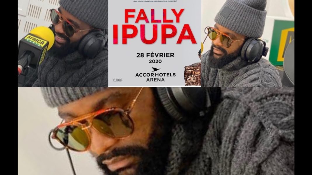 Fally Ipupa et son groupe F’Victeam avant concert ya le 28 février à Bercy. Kabuya apeseli