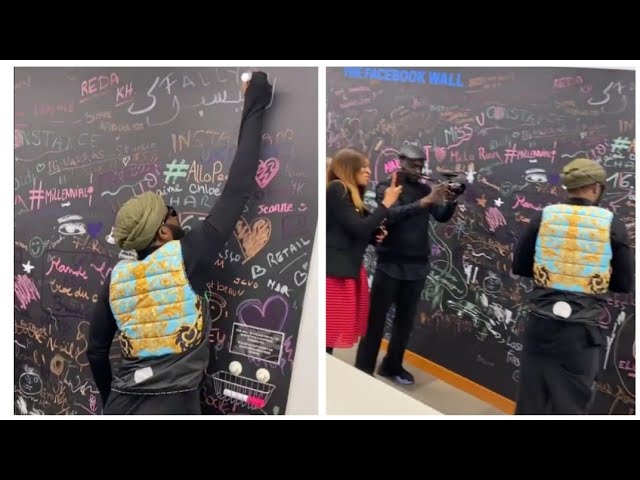 Fally Ipupa signe un autographe chez Facebook et Instagram France Fally Ipupa signe un autographe chez Facebook et Instagram France