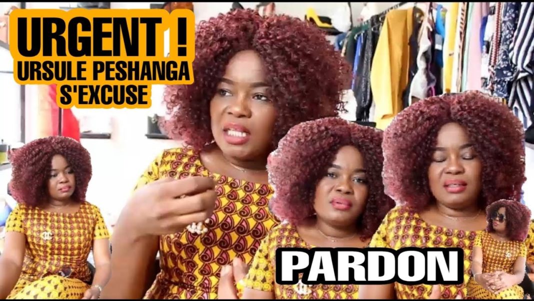 Quand Ursule Peshanga s’excuse et demande pardon pour… Quand Ursule Peshanga s’excuse et demande pardon pour…