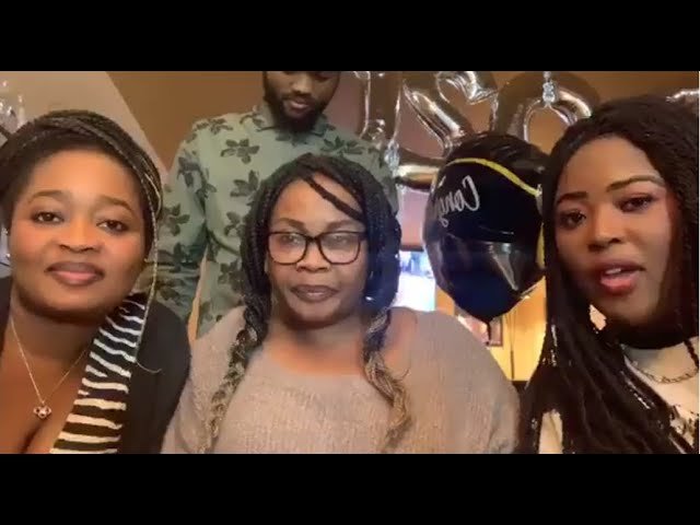 La famille Werrason, Sylvie Mampata, Exaucée et Gladie en pleine prière depuis les USA