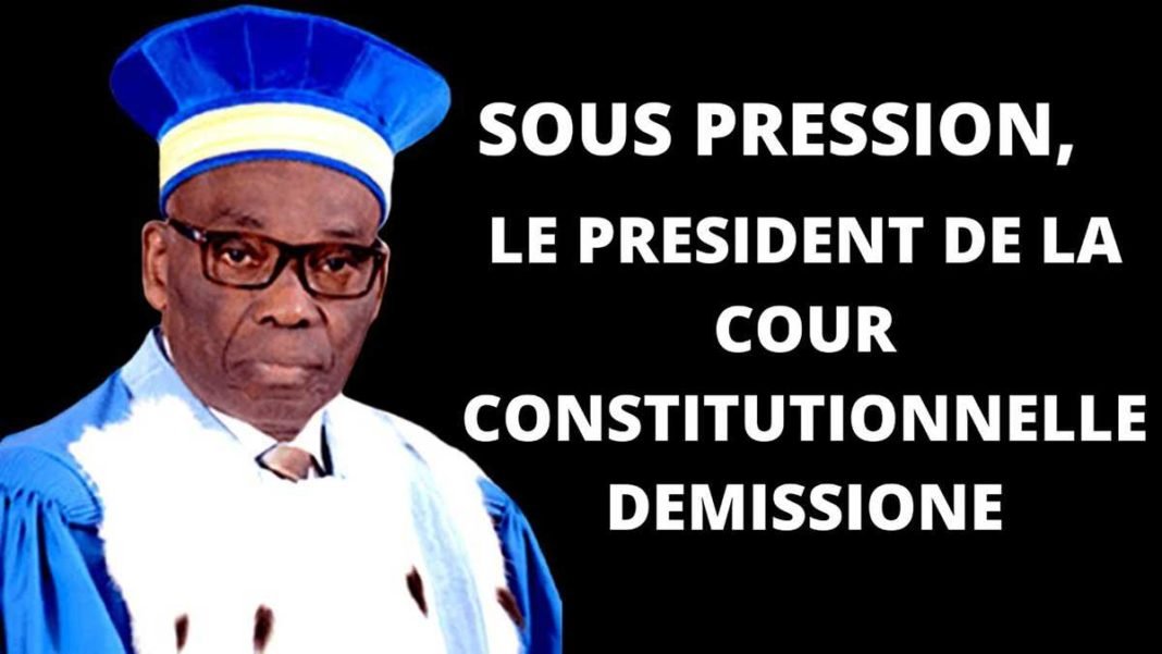 Sous pression, le président de la Cour Constitutionnelle démissionne