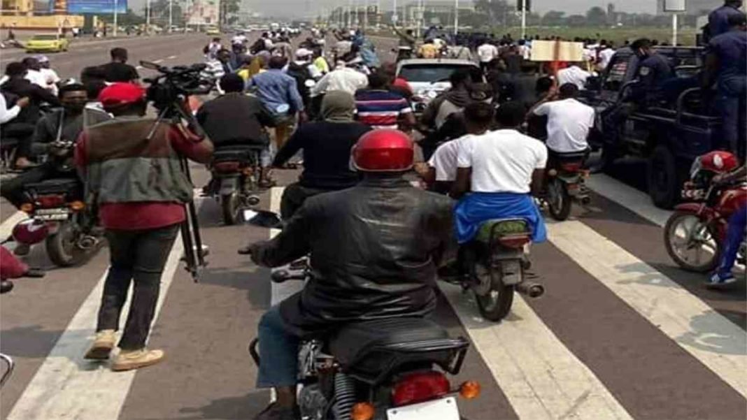 La police a dispersé la marche anti-Malonda car les manifestants n’ont pas eu l’autorisation (Sylvano Kasongo)