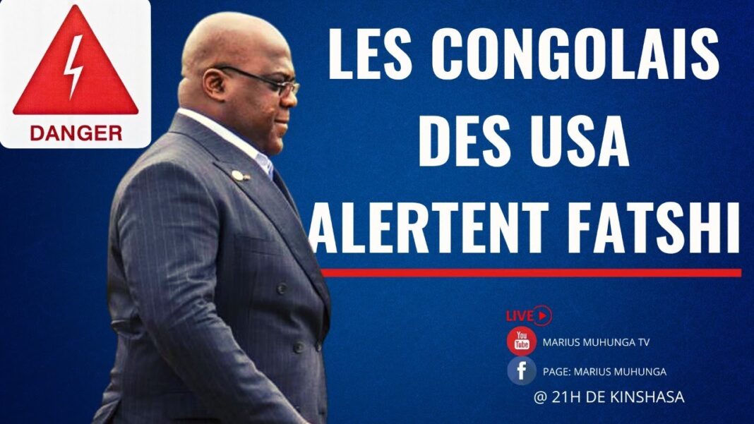 Les congolais des USA alertent Fatshi Les congolais des USA alertent Fatshi