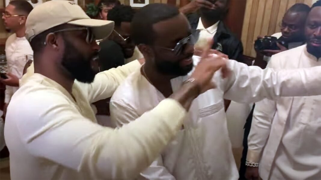 Fally Ipupa, Maitre Gims, Dadju, Franglish à la soirée de Hmagnum Fally Ipupa, Maitre Gims, Dadju, Franglish à la soirée de Hmagnum