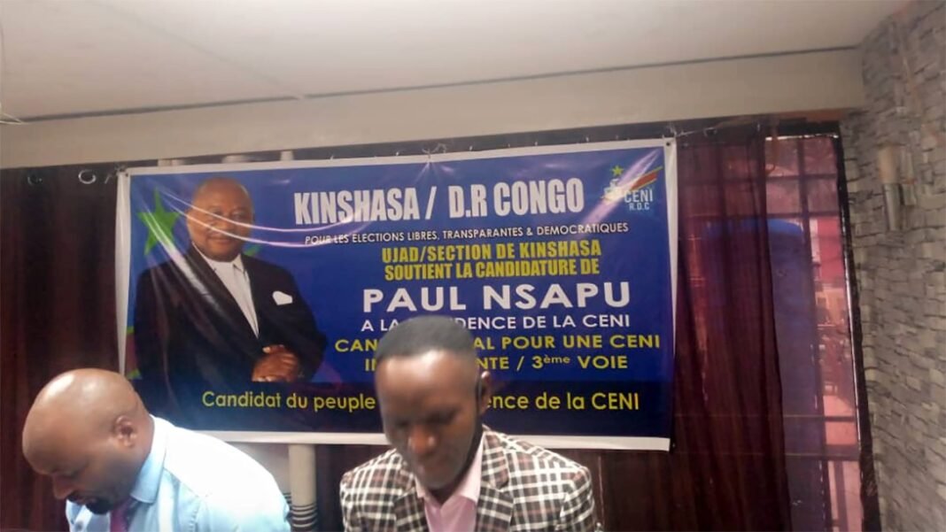 UJAD à la rescousse de Paul NSAPU pour la présidence de la CENI, un altruisme sans précédent !