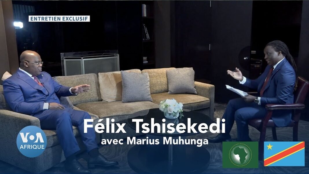 Entretien exclusif de Félix Tshisekedi face à Marius Muhunga