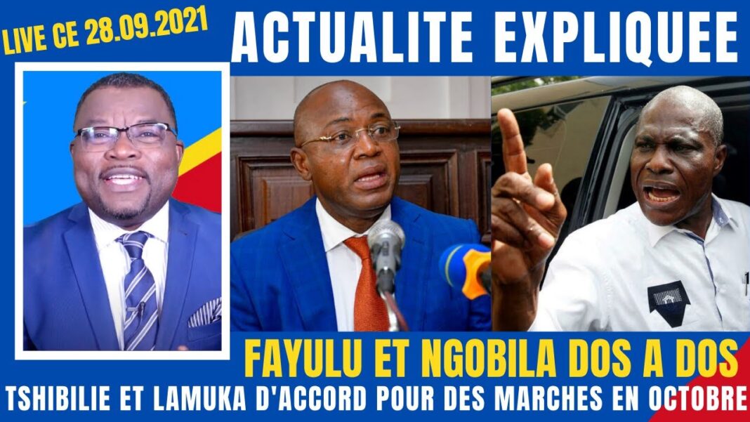 Actu Expliquée – La marche Lamuka du 29 septembre reportée : Fayulu et Ngobila dos à dos Actu Expliquée – La marche Lamuka du 29 septembre reportée : Fayulu et Ngobila dos à dos