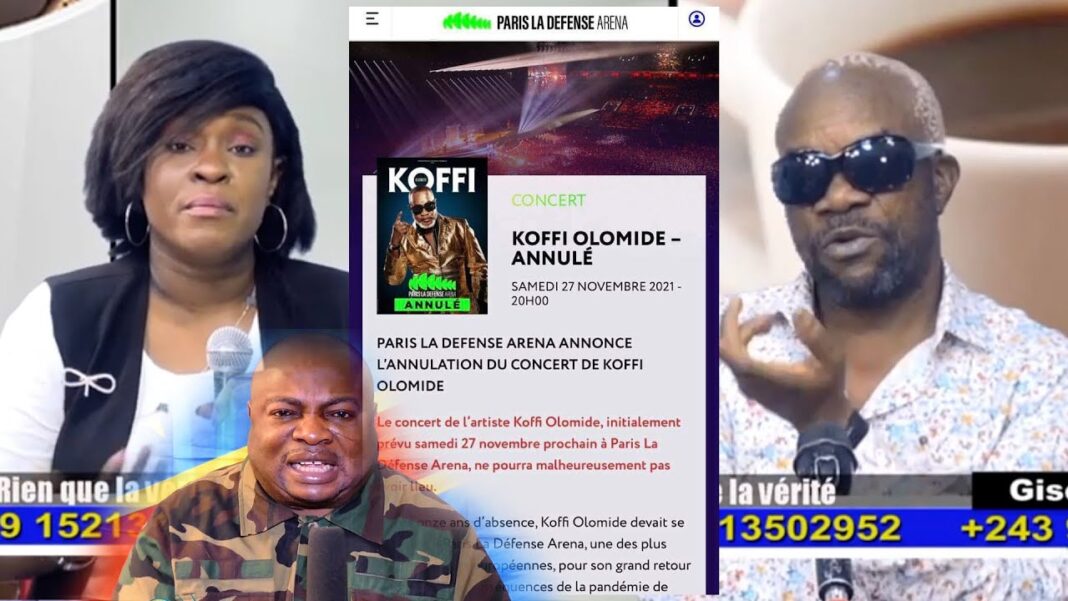 Annulation du concert de Koffi Olomide à U Arena : Manda Chante très fâché Annulation du concert de Koffi Olomide à U Arena : Manda Chante très fâché