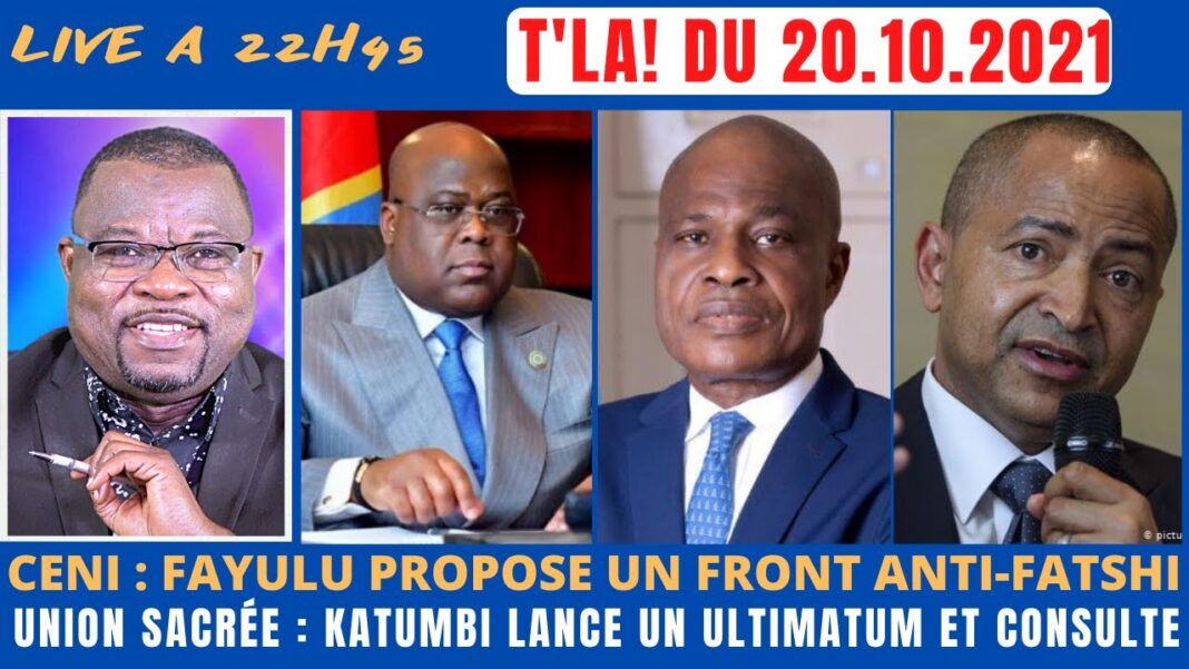 T’LA – Ceni : Fayulu propose un front anti-Fatshi, Katumbi lance un ultimatum et consulte T’LA – Ceni : Fayulu propose un front anti-Fatshi, Katumbi lance un ultimatum et consulte