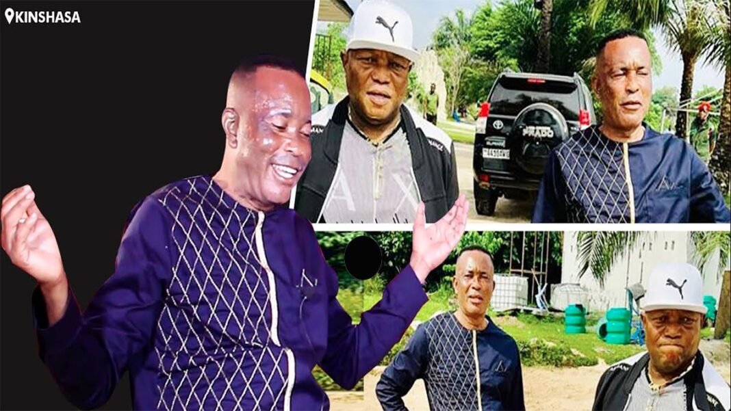 Les images de réconciliation entre Denis Lessie et Léopold Mutombo