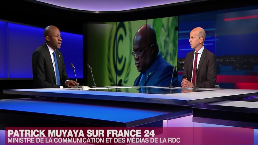 Patrick Muyaya sur France 24 : « Il est extrêmement dangereux de raviver des questions tribales en RDC »