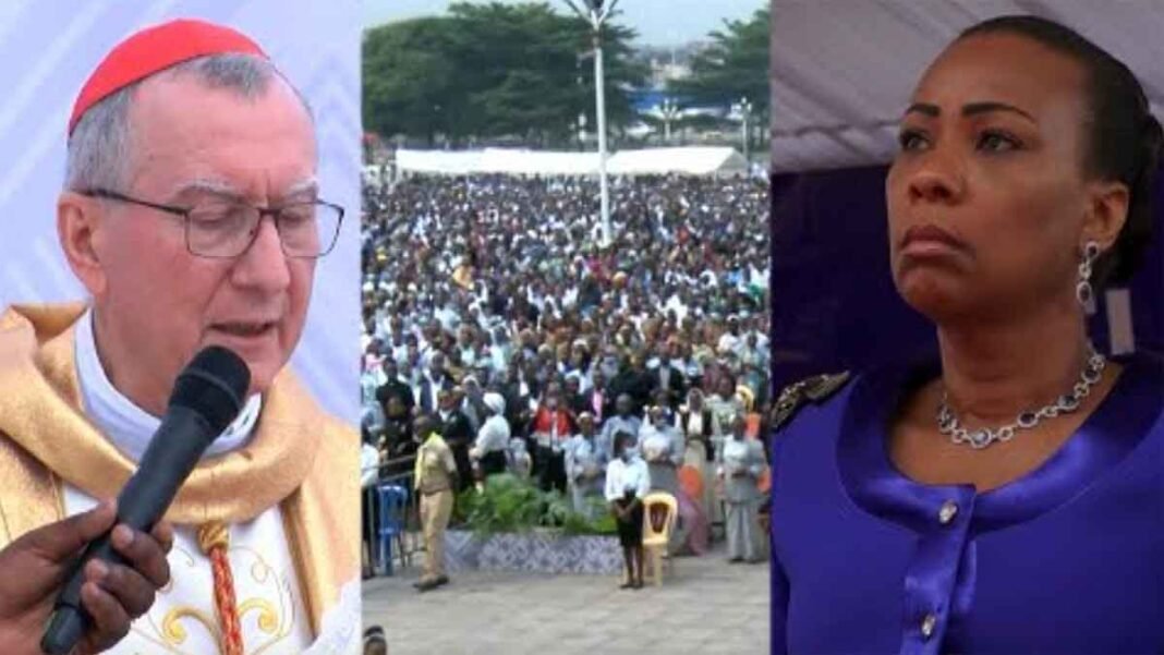 Olive Lembe, Botala makambu asali na messe ya réconciliation devant envoyé ya Pape