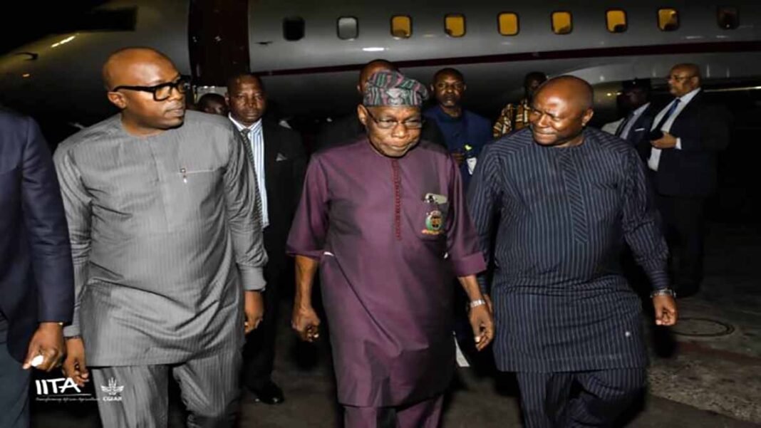 Tête à tête Félix Tshisekedi Tshilombo et le Président honoraire du Nigéria