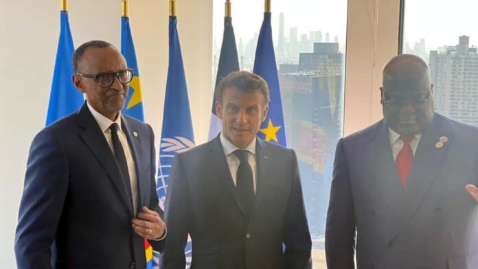 Tshisekedi-kagame-macron