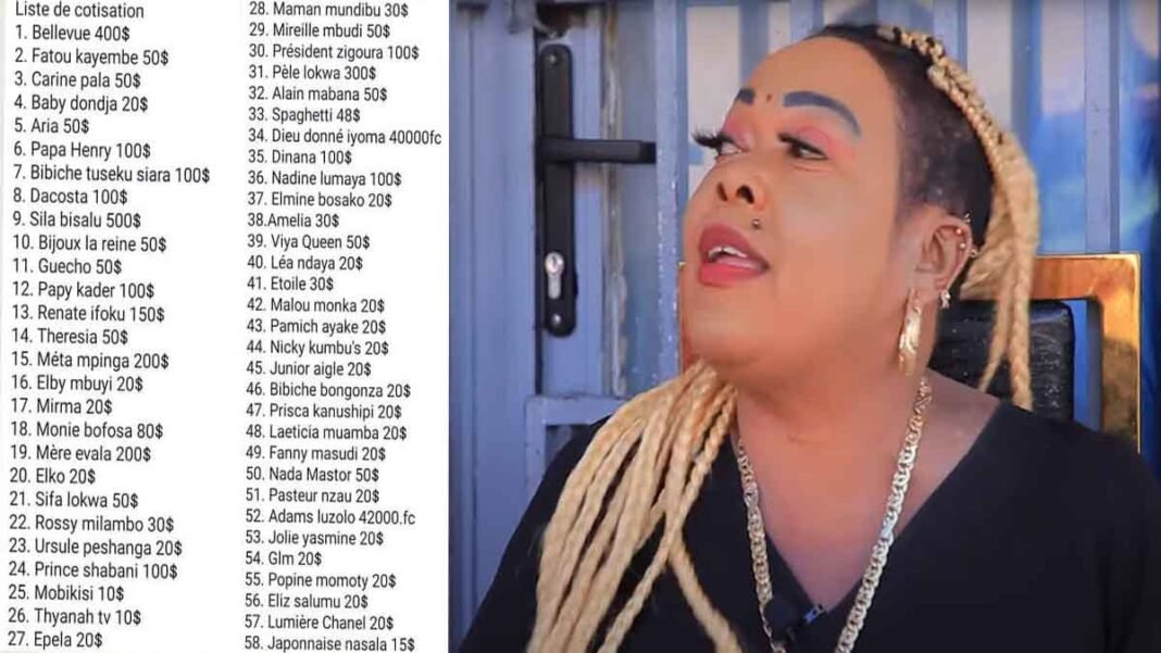 Affaire Cotisation : Gabrielle confirme 20$ de l’actrice Ursule Peshanga